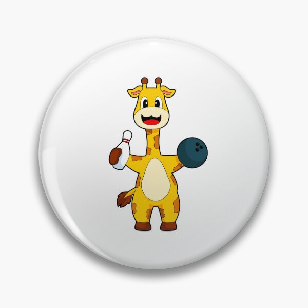Item preview, Giraffe Bowling Bowling ball Bowling pin designed and sold by Snabdesign84.