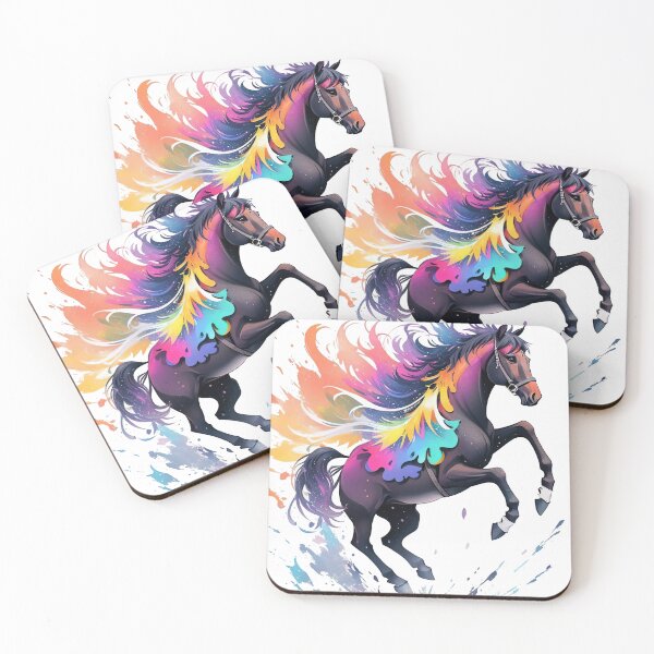 Item preview, A colorful splashing horse designed and sold by CoolPixels.