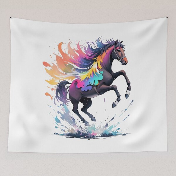 Item preview, A colorful splashing horse designed and sold by CoolPixels.