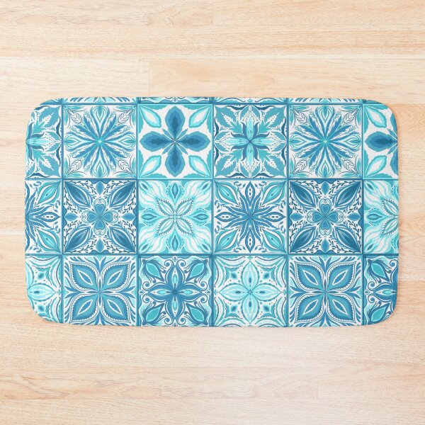 Item preview, Ornate tiles in blue and white designed and sold by Katerina Mitkova Kirilova.