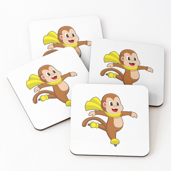 Aperçu de l'œuvre Monkey Ice skating Ice skates créée et vendue par Snabdesign84.