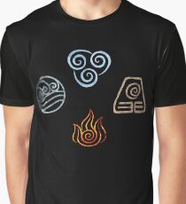 The four Elements Avatar symbols Graphic T-Shirt