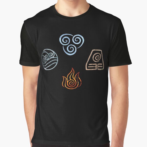 The four Elements Avatar symbols Graphic T-Shirt