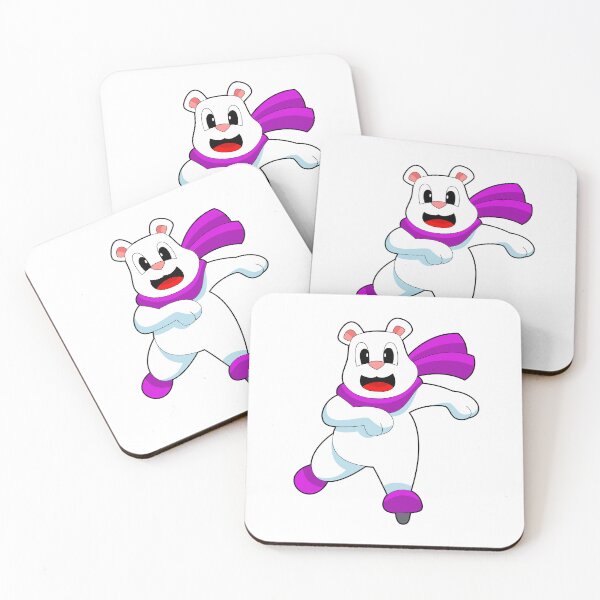 Aperçu de l'œuvre Polar bear Ice skating Ice skates créée et vendue par Snabdesign84.