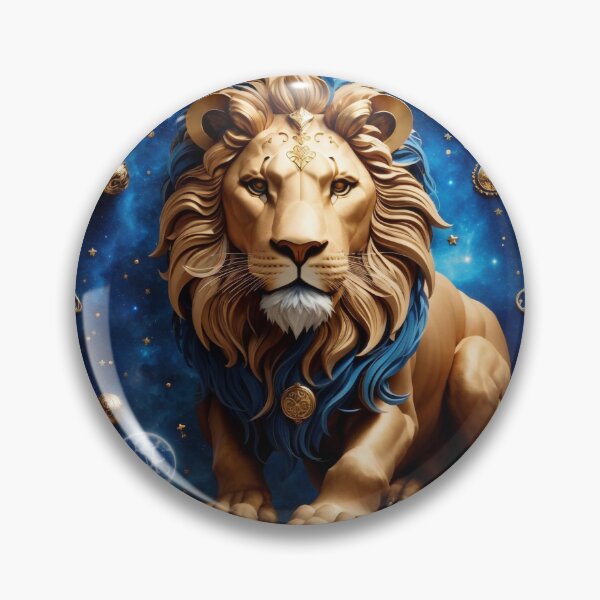 Item preview, "Mystical Leo Design with Celestial Elements | Symbolizing Strength and Courage" designed and sold by CyberCollective.
