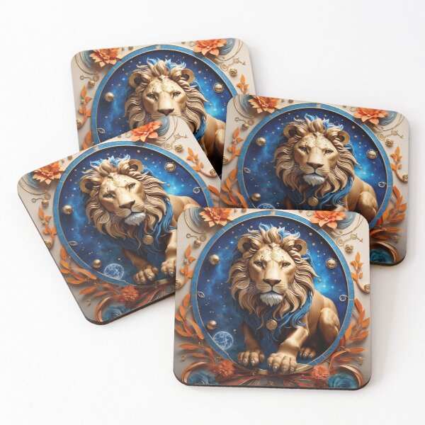 Item preview, "Mystical Leo Design with Celestial Elements | Symbolizing Strength and Courage" designed and sold by CyberCollective.