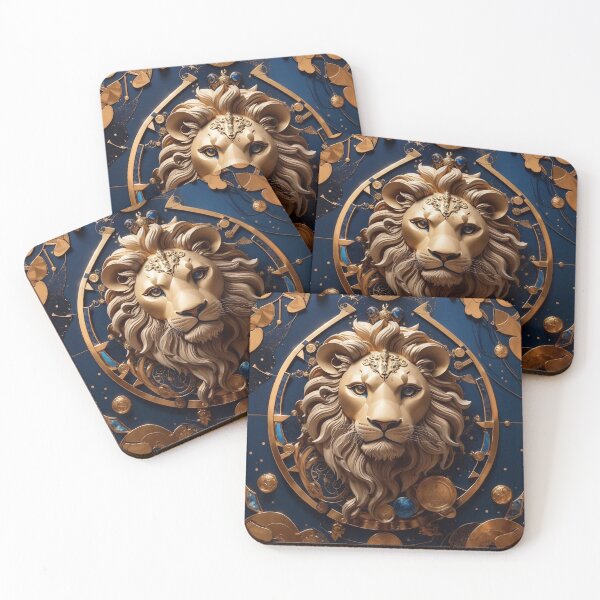 Item preview, #3 "Mystical Leo Design with Celestial Elements | Symbolizing Strength and Courage" designed and sold by CyberCollective.