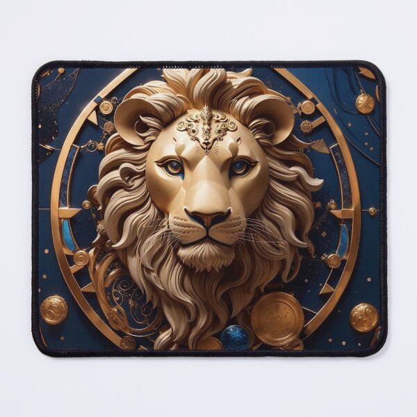 Item preview, #3 "Mystical Leo Design with Celestial Elements | Symbolizing Strength and Courage" designed and sold by CyberCollective.