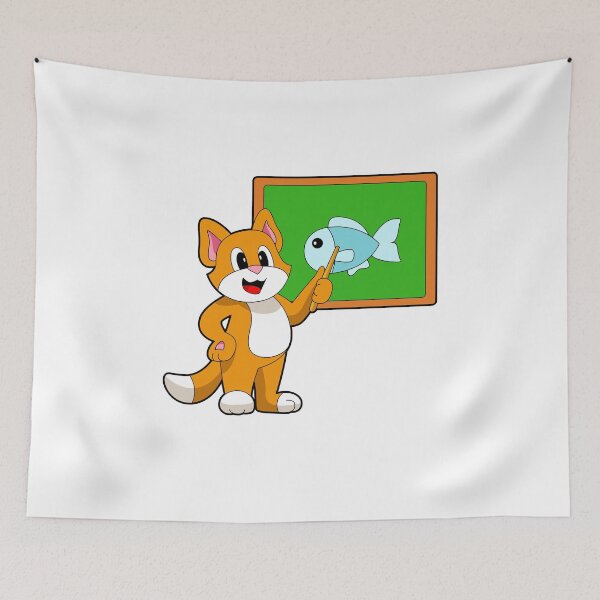 Item preview, Cat Teacher Blackboard School designed and sold by Snabdesign84.