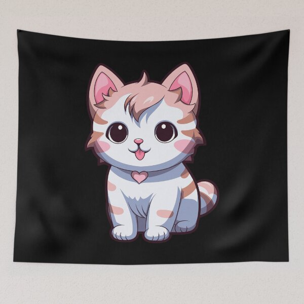Item preview, American Bobtail Kawaii Cat Kitten Cute T-Shirt designed and sold by Digital-Art-Co.