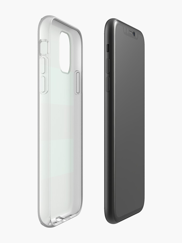 Coque iPhone « Rayures vertes simples », par boiiii