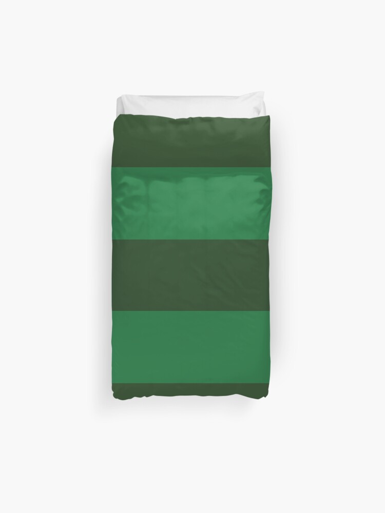 Simple Green Stripes Duvet Cover By Boiiii Redbubble