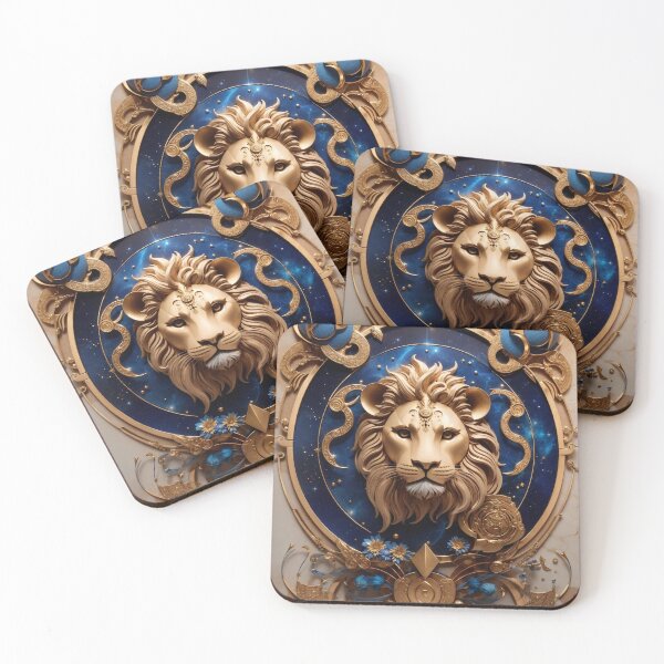 Item preview, #4 "Mystical Leo Design with Celestial Elements | Symbolizing Strength and Courage" designed and sold by CyberCollective.
