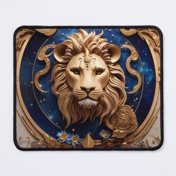 Item preview, #4 "Mystical Leo Design with Celestial Elements | Symbolizing Strength and Courage" designed and sold by CyberCollective.