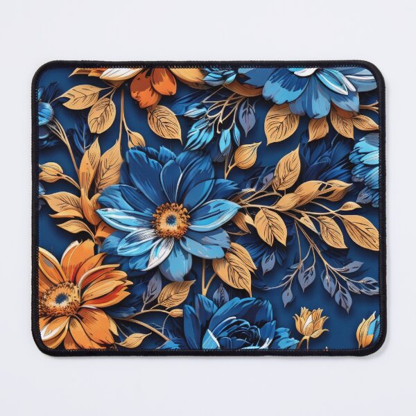 Item preview, Blue Floral Art Pattern designed and sold by amenwolf.
