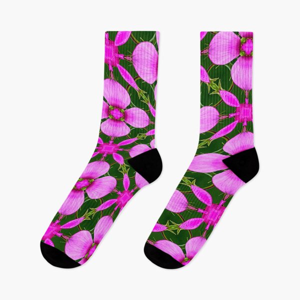 Item preview, Bright Pink Flower Pattern designed and sold by Patternflower.