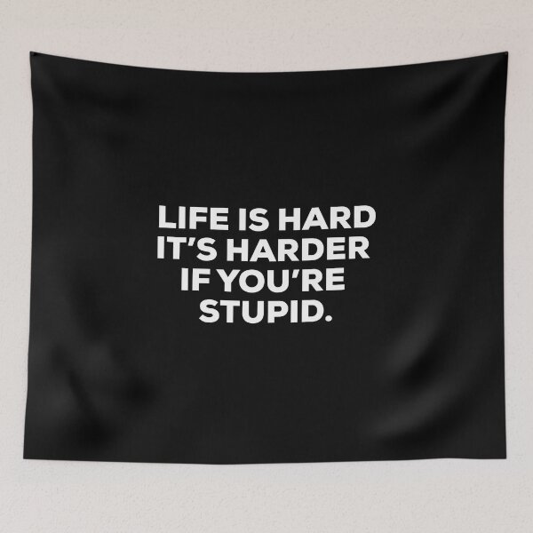 Item preview, life is hard  designed and sold by SometimesFishy.