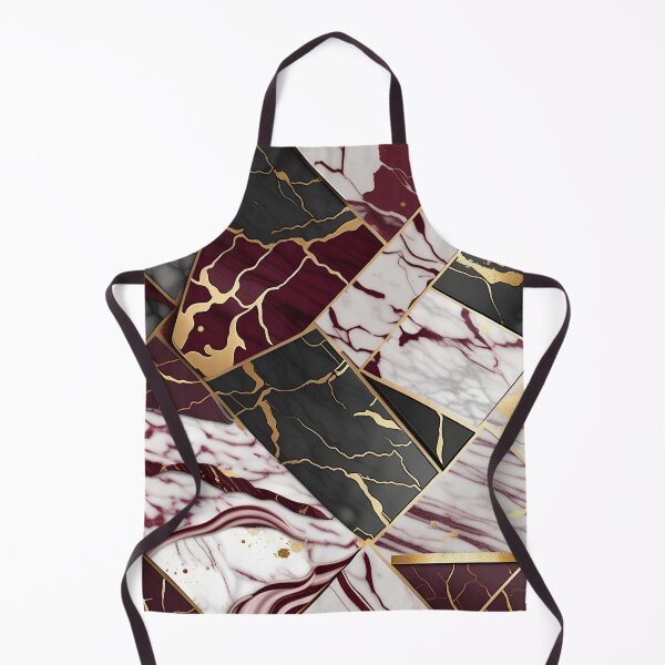 Item preview, Maroon and white marble with black and gold flecks #2 designed and sold by BirdsnStuff.