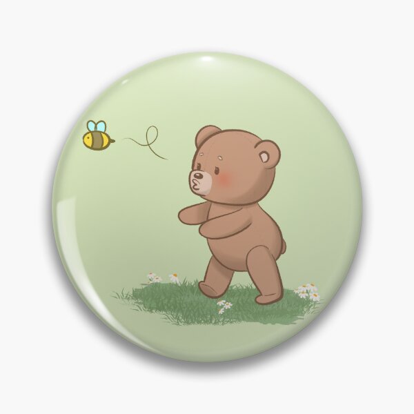 Item preview, Little Bear Cub Chasing a Bee designed and sold by artbybiyan.