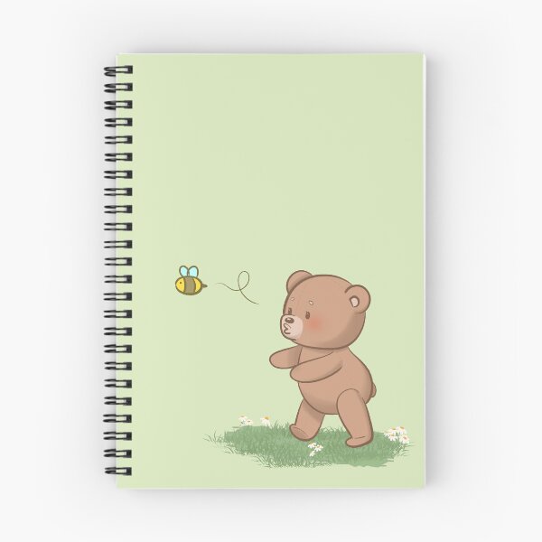 Item preview, Little Bear Cub Chasing a Bee designed and sold by artbybiyan.