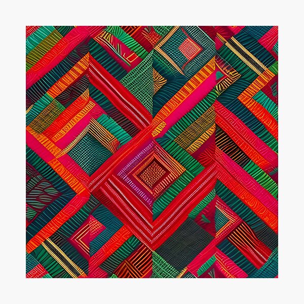 Item preview, Abstract seamless  vintage tribal fabric colorful pattern background designed and sold by gmm2000.