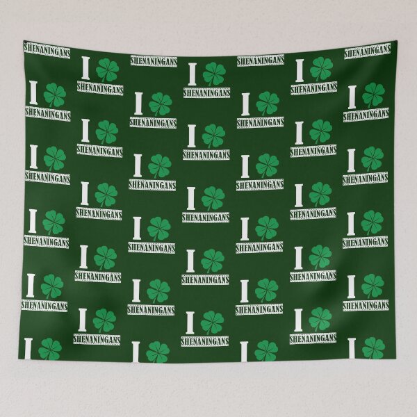 Item preview, St Patrick's Day T-Shirt I Love Shenanigans Shamrock designed and sold by Barnissim.