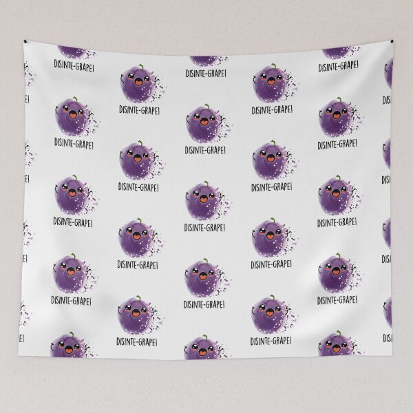 Item preview, Disinte-grape Funny Disintegrating Grape Puns  designed and sold by punnybone.