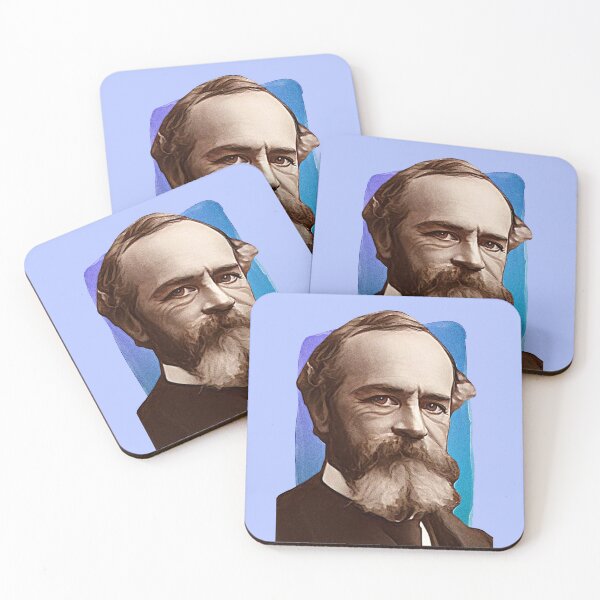 Item preview, American Philosopher William James - blue - illustration  designed and sold by Litstoy.