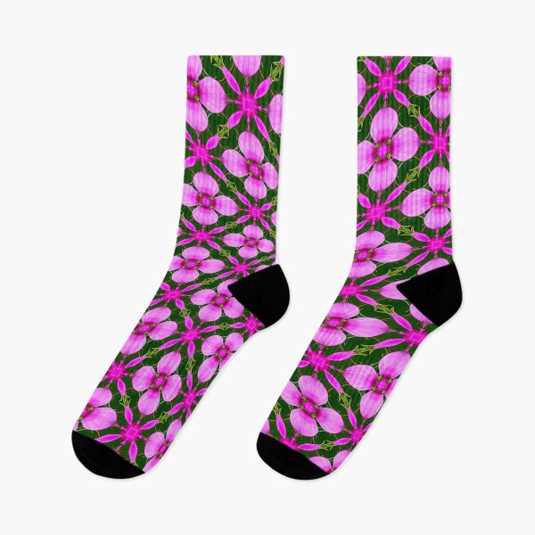 Item preview, Bright Pink Flower Pattern designed and sold by Patternflower.