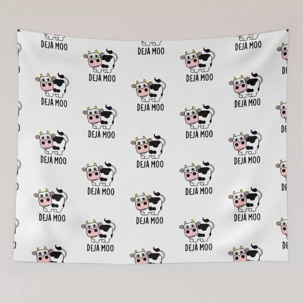 Item preview, Deja Moo Funny Cow Puns  designed and sold by punnybone.