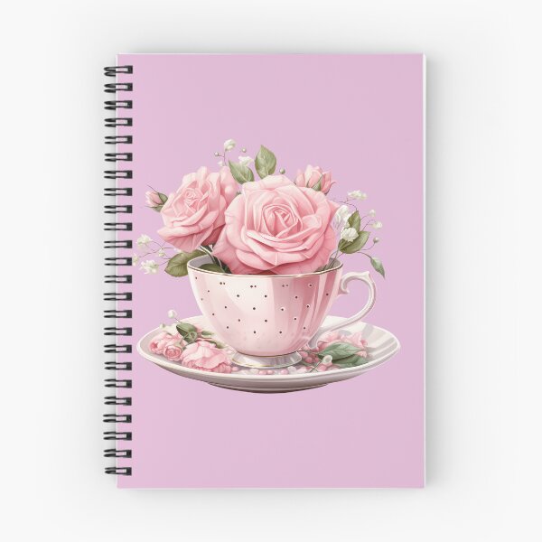 Item preview, Watercolor Pink Royal vintage Rose teacup  designed and sold by Mikkway.