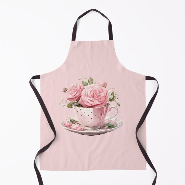 Item preview, Watercolor Pink Royal vintage Rose teacup designed and sold by Mikkway.