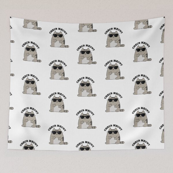 Item preview, Check Meowt Funny Cool Cat Puns  designed and sold by punnybone.