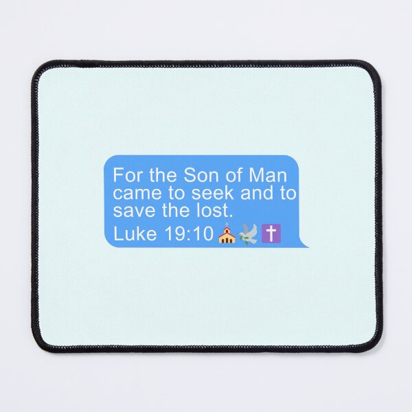 Item preview, Luke 19:10 text message scripture designed and sold by Keeping Art Heavenly.