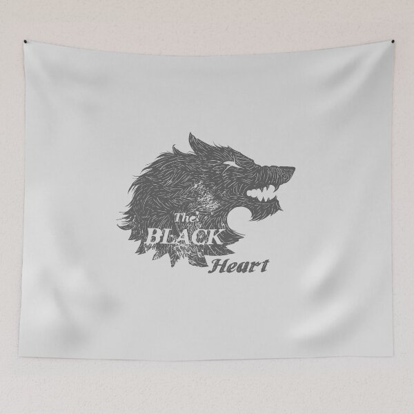 Item preview, black heart (wolf) designed and sold by hayrpictures.