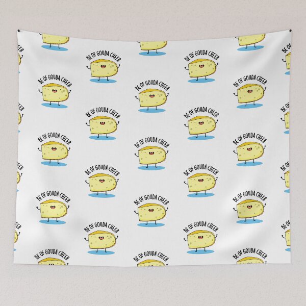 Item preview, Be Of Gouda Cheer Funny Cheese Puns  designed and sold by punnybone.