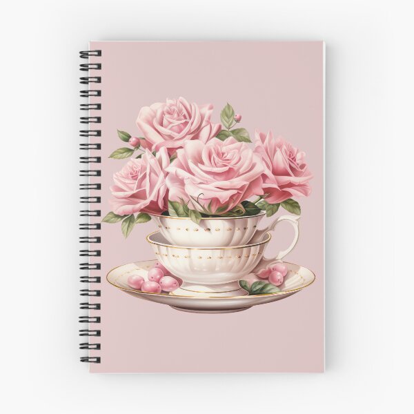 Item preview, Watercolor Pink Royal vintage Rose teacup  designed and sold by Mikkway.