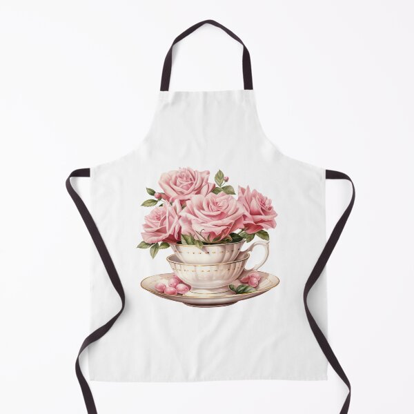 Item preview, Watercolor Pink Royal vintage Rose teacup designed and sold by Mikkway.