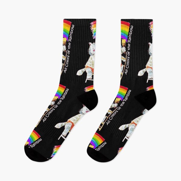Item preview, All Colors Of The Rainbow Funny Cat (Original Drawing by AliceCCI) designed and sold by VanyssaGraphics.