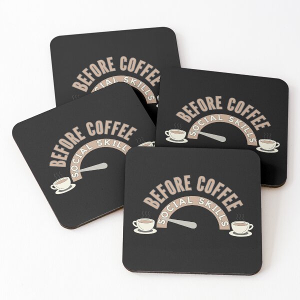 Item preview, Introvert Gift Social Skills Before Coffee designed and sold by Amazing-Kortez.
