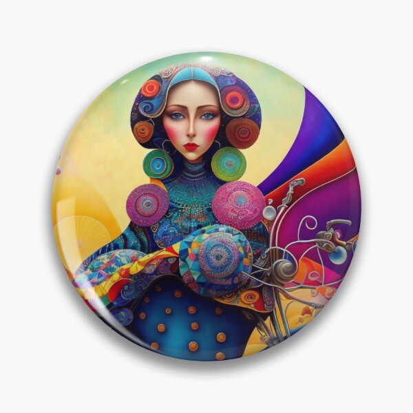 Item preview, The lady bike rider designed and sold by m-y-A-I-A-R-T-.
