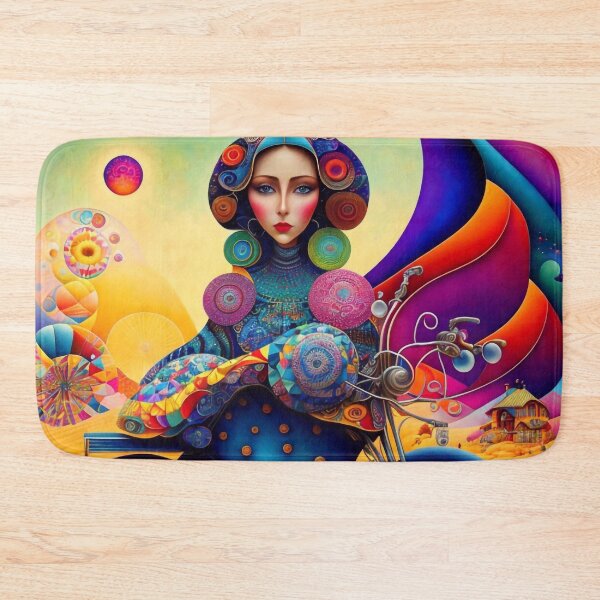 Item preview, The lady bike rider designed and sold by M-Y-A-R-T-.