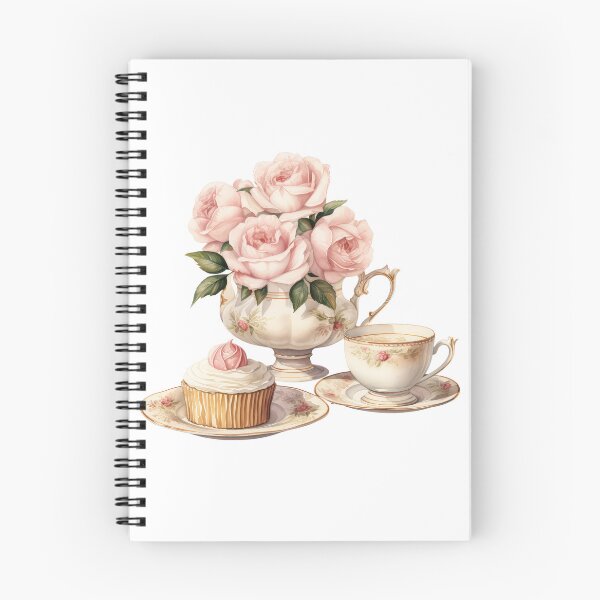 Item preview, Watercolor Pink Royal vintage Rose teacup  designed and sold by Mikkway.