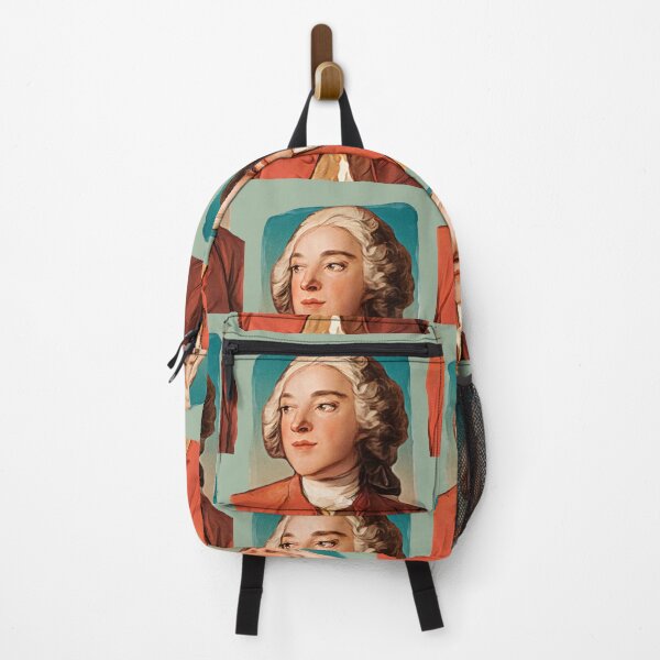 Item preview, French Polymath Pierre-Augustin Caron de Beaumarchais - green - illustration  designed and sold by Litstoy.
