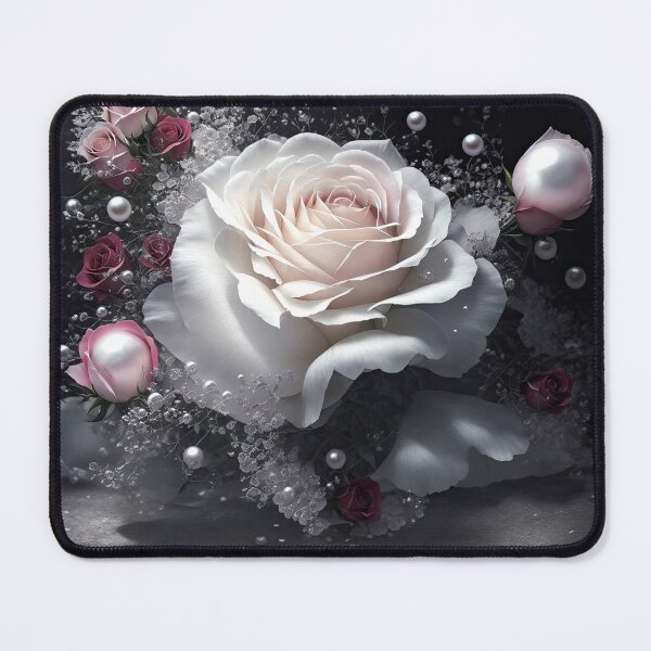 Item preview, Abstract roses with pearl buds designed and sold by ArtyBuys.