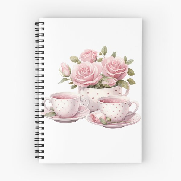 Item preview, Watercolor Pink Royal vintage Rose teacup  designed and sold by Mikkway.