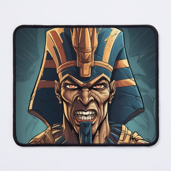 Item preview, Old angry Pharaoh with a dark background designed and sold by Day Dreamer.