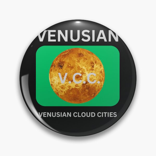 Item preview, THE VENUSIAN FLAG,(MODERN) GET READY, SPACE CONS ARE COMING! THIS IS MY FLAG OF EARTH DESIGN  (BADGE STYLE)  designed and sold by IORODAN.