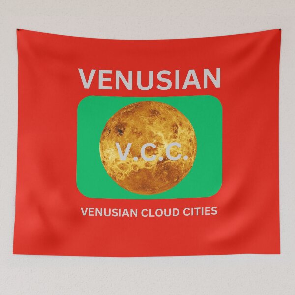 Item preview, THE VENUSIAN FLAG,(MODERN) GET READY, SPACE CONS ARE COMING! THIS IS MY FLAG OF EARTH DESIGN  (BADGE STYLE)  designed and sold by IORODAN.