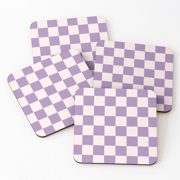 Item preview, Checkered Purple Lavender and Soft Pink Check Pattern designed and sold by kierkegaard.